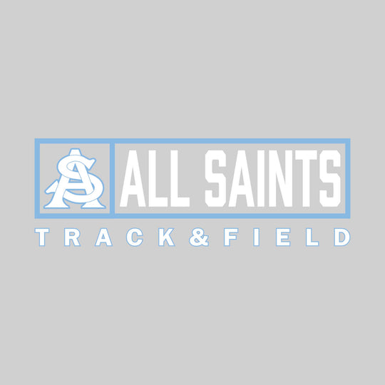 All Saints Cougars - Track & Field - Framed Mascot & School Name