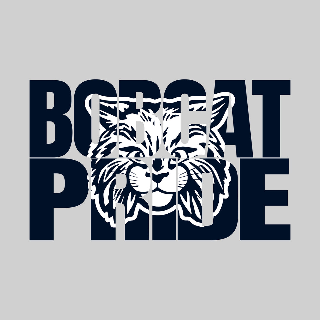 Bangor Bobcats - Spirit Wear - Bobcat Pride - Mascot Inset in Text