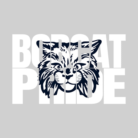 Bangor Bobcats - Spirit Wear - Bobcat Pride - Mascot Inset in Text