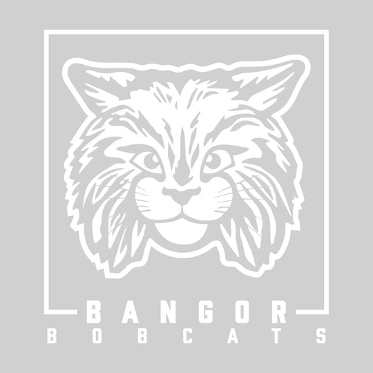 Bangor Bobcats - Spirit Wear - Boxed Mascot with School Name