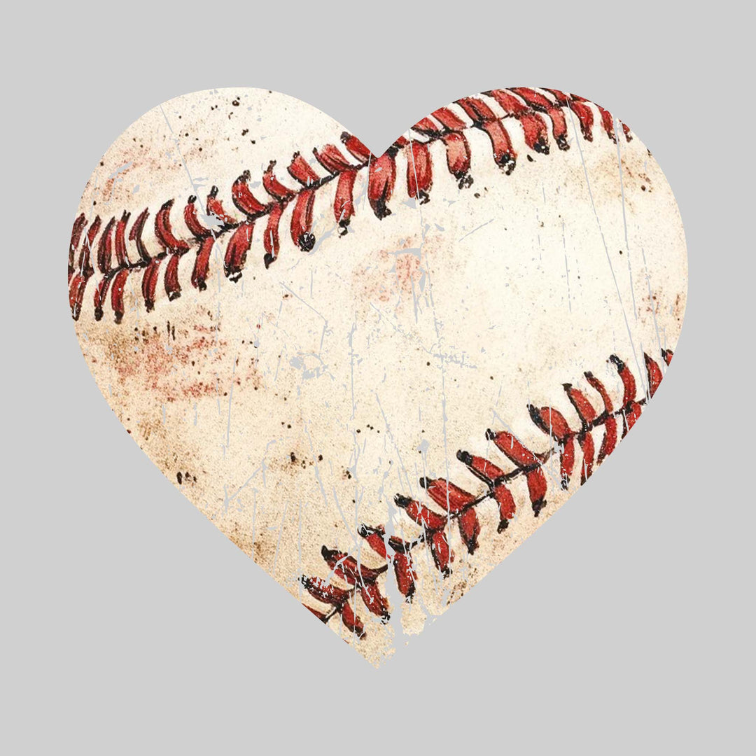 Baseball Heart - Distressed