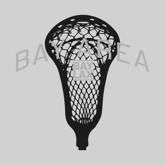 Bay Area Lacrosse Club - Lacrosse - Arched Bay Area Over Lacrosse Stick with Logo