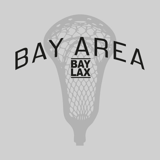 Bay Area Lacrosse Club - Lacrosse - Arched Bay Area Over Lacrosse Stick with Logo