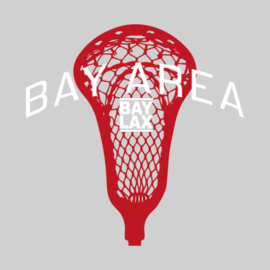 Bay Area Lacrosse Club - Lacrosse - Arched Bay Area Over Lacrosse Stick with Logo