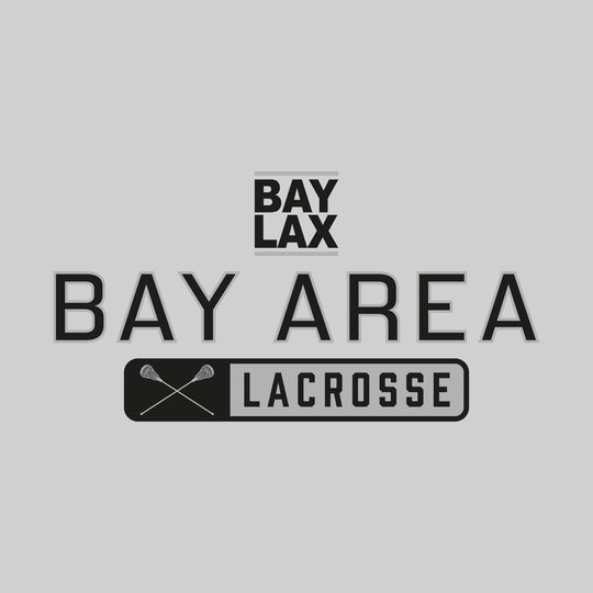 Bay Area Lacrosse Club - Lacrosse - Mascot Over Name with Rounded Rectangle