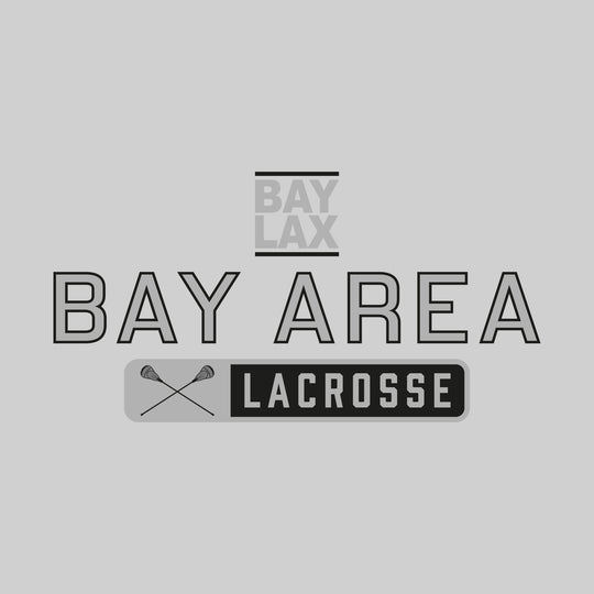 Bay Area Lacrosse Club - Lacrosse - Mascot Over Name with Rounded Rectangle