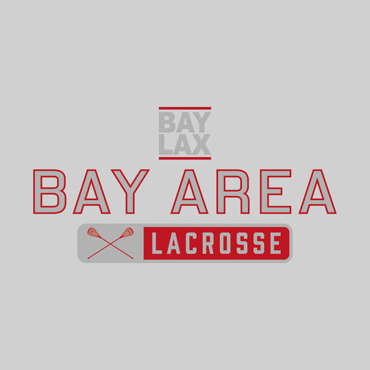 Bay Area Lacrosse Club - Lacrosse - Mascot Over Name with Rounded Rectangle