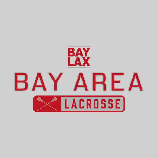 Bay Area Lacrosse Club - Lacrosse - Mascot Over Name with Rounded Rectangle