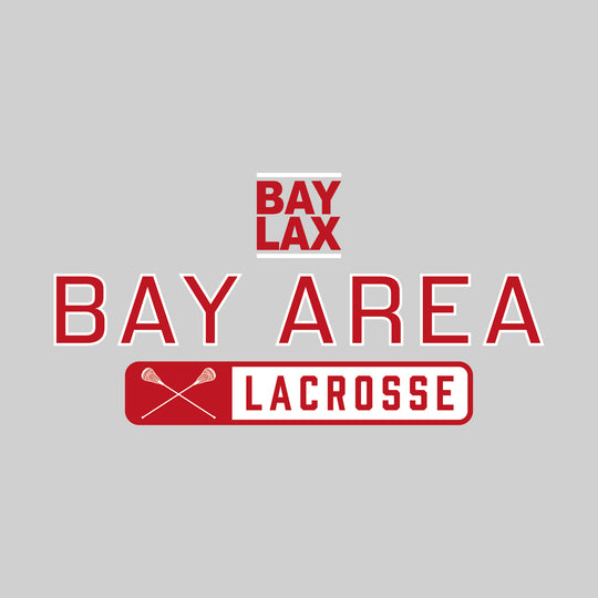 Bay Area Lacrosse Club - Lacrosse - Mascot Over Name with Rounded Rectangle