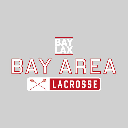 Bay Area Lacrosse Club - Lacrosse - Mascot Over Name with Rounded Rectangle