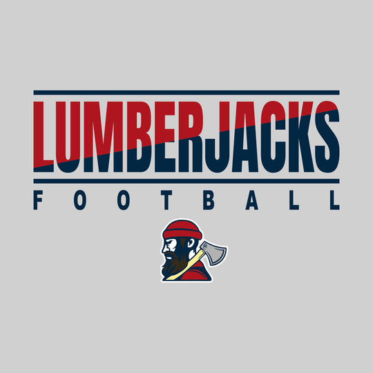 Bay City Academy - Football - Diagonal Split Color with Mascot