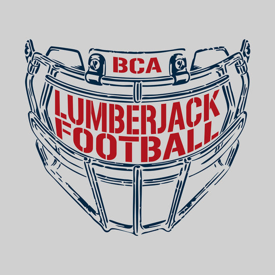 Bay City Academy - Football - Facemask with Text