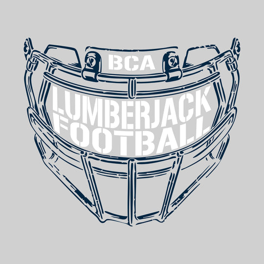 Bay City Academy - Football - Facemask with Text