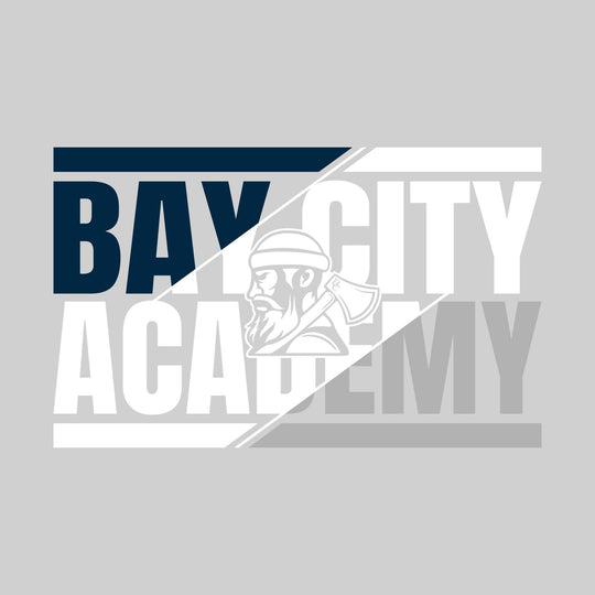 Bay City Academy - Spirit Wear - 3-Color Divided with Mascot