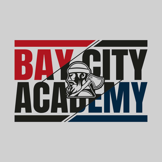 Bay City Academy - Spirit Wear - 3-Color Divided with Mascot