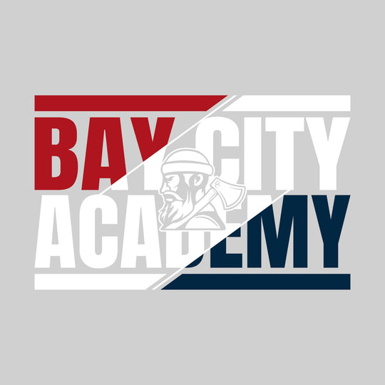 Bay City Academy - Spirit Wear - 3-Color Divided with Mascot