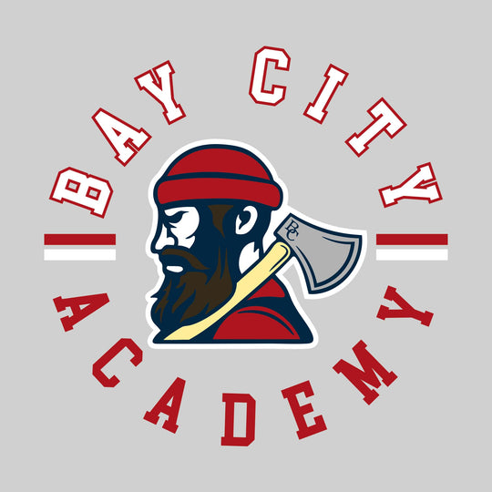Bay City Academy - Spirit Wear - Circular Text with Logo
