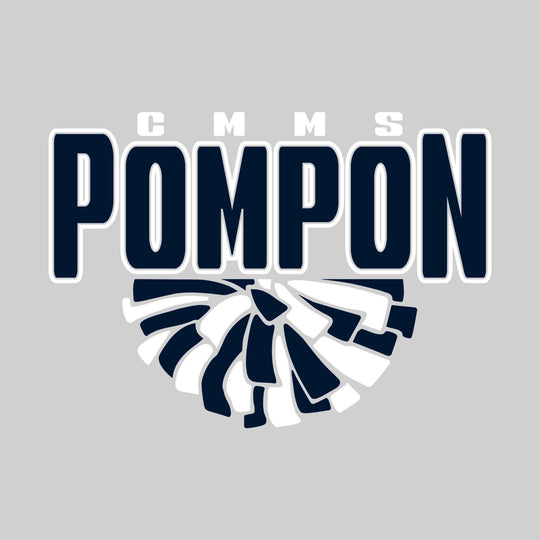 CMMS - Poms - CMMS Pompon with Half Pom and Optional Name