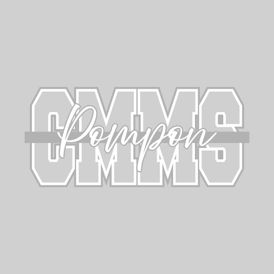 CMMS - Poms - CMMS with Cursive Pompon