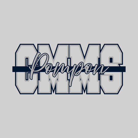 CMMS - Poms - CMMS with Cursive Pompon