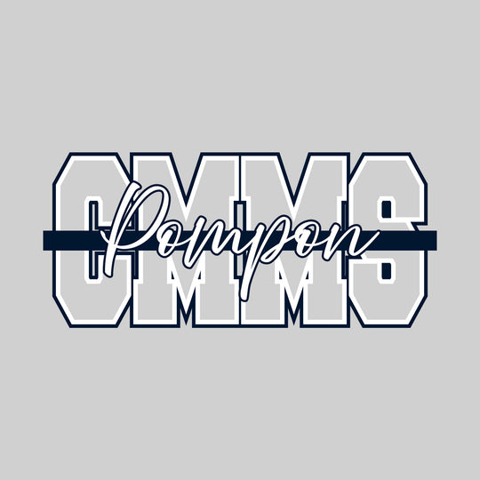 CMMS - Poms - CMMS with Cursive Pompon