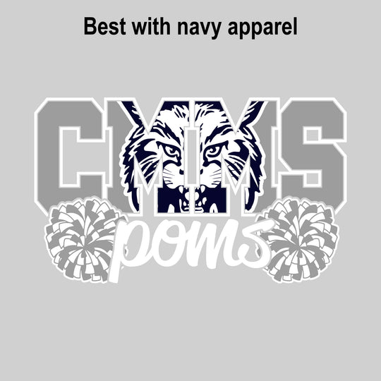 CMMS - Poms - CMMS with Mascot Inset and Poms