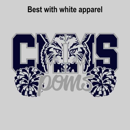 CMMS - Poms - CMMS with Mascot Inset and Poms
