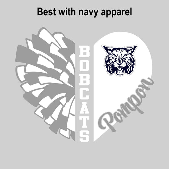 CMMS - Poms - Pom Heart with Mascot