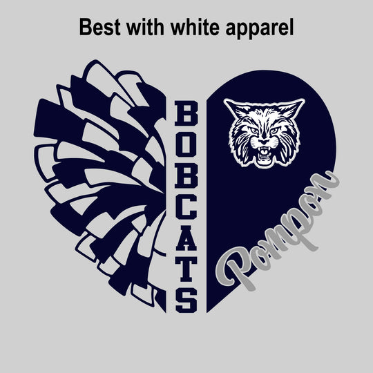 CMMS - Poms - Pom Heart with Mascot