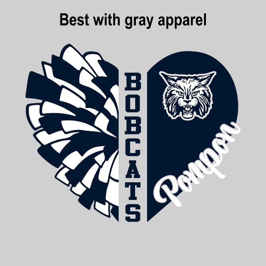 CMMS - Poms - Pom Heart with Mascot