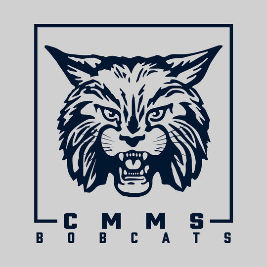 CMMS Bobcats - Spirit Wear - Boxed Masoct with School Name