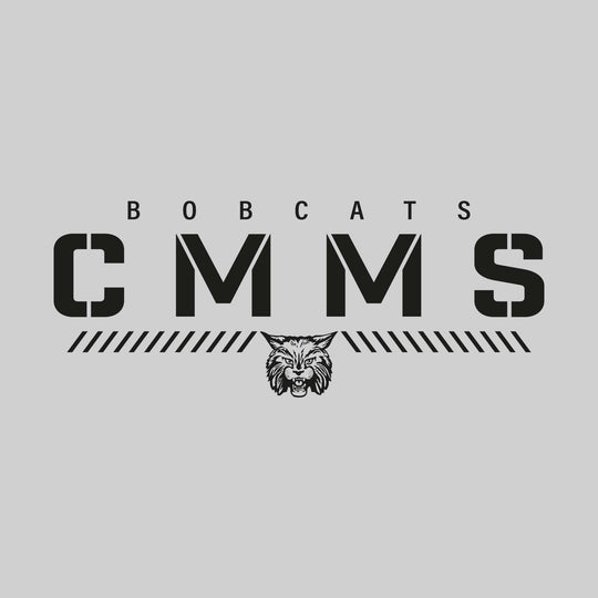 CMMS Bobcats - Spirit Wear - Stenciled School Name with Mascot
