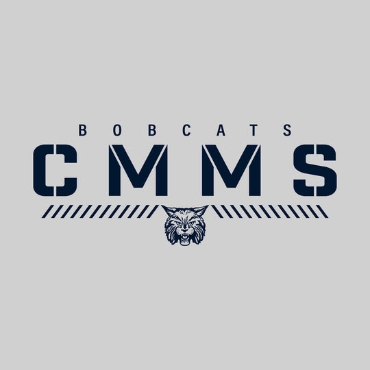 CMMS Bobcats - Spirit Wear - Stenciled School Name with Mascot