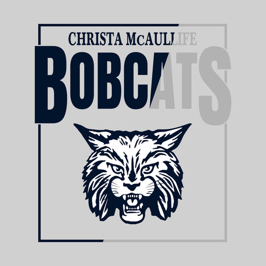 CMMS Bobcats - Spirit Wear - Split Color Boxed with Mascot