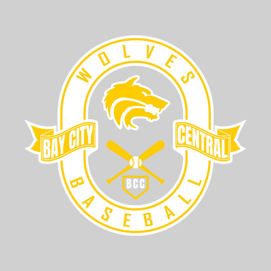 Central Wolves - Baseball - Oval with Banners