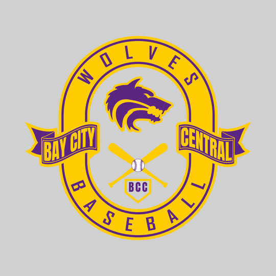 Central Wolves - Baseball - Oval with Banners