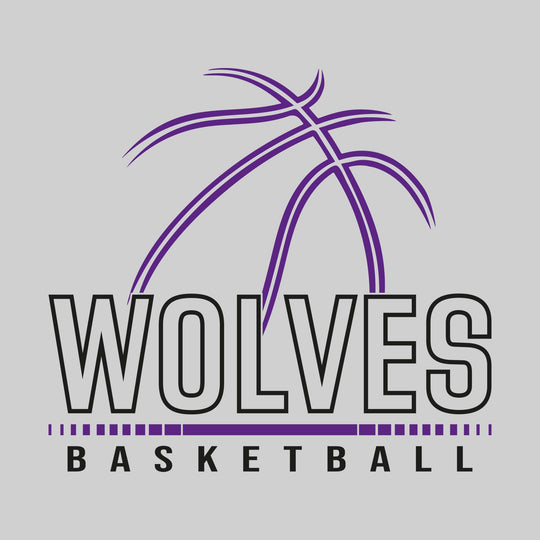 Central Wolves - Basketball - Basketball Grooves with Team Name