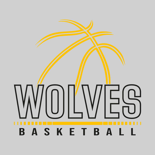 Central Wolves - Basketball - Basketball Grooves with Team Name