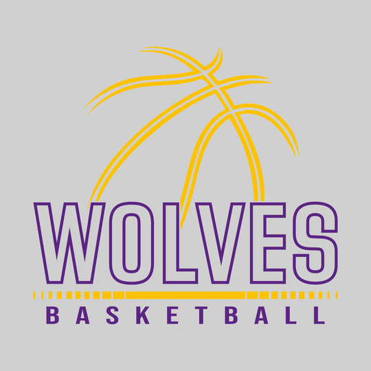 Central Wolves - Basketball - Basketball Grooves with Team Name