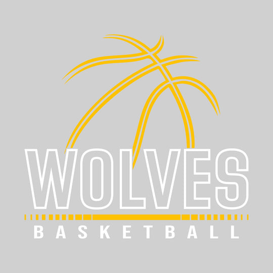 Central Wolves - Basketball - Basketball Grooves with Team Name