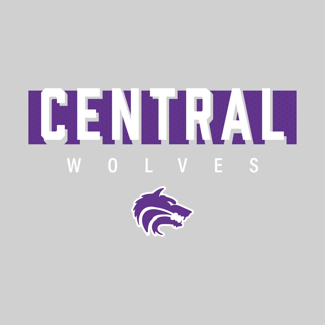 Central Wolves - Spirit Wear - Central with Cutout Shadow and Mascot