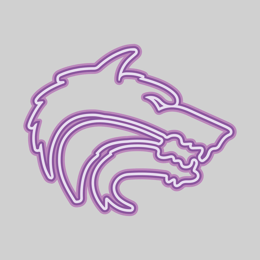 Central Wolves - Spirit Wear - Neon Mascot