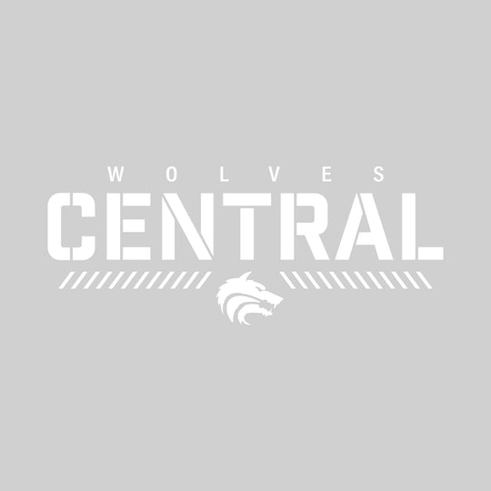 Central Wolves - Spirit Wear - Stenciled School Name with Mascot