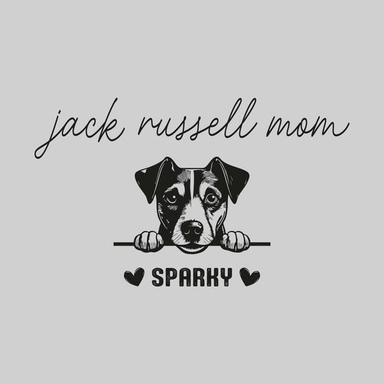 Dog Mom - Breed with Image and Pet Name - Pesonalized