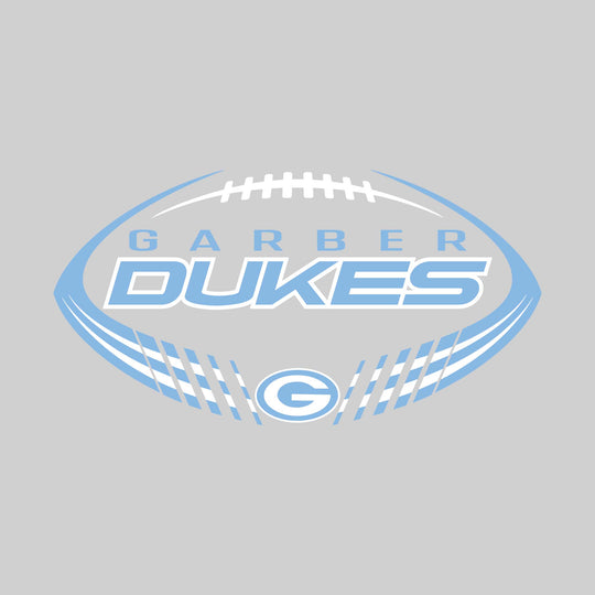 Garber Dukes - Football - Football Shape with Mascot