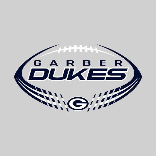 Garber Dukes - Football - Football Shape with Mascot