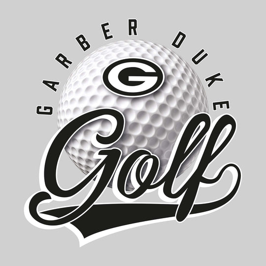 Garber Dukes - Golf - Arched School Name Over Golf Ball