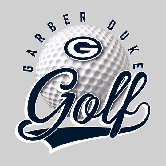 Garber Dukes - Golf - Arched School Name Over Golf Ball