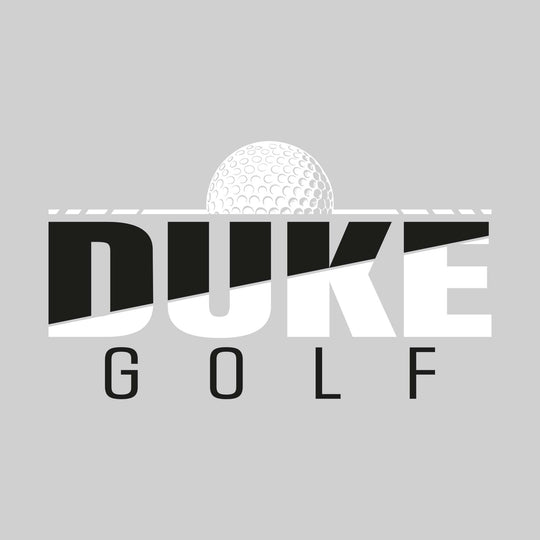 Garber Dukes - Golf - Split-Color Team Name with Golf Ball