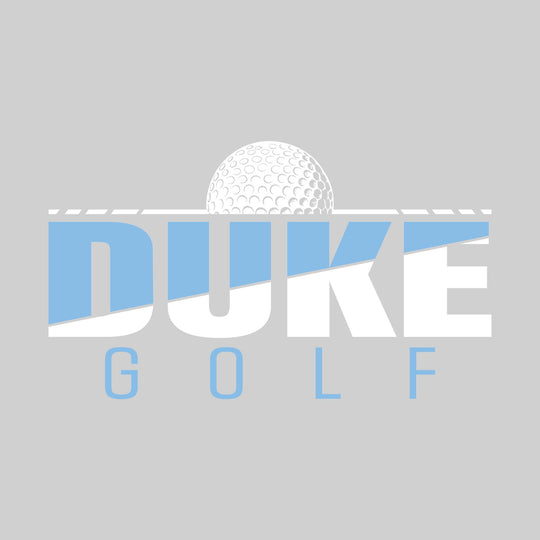 Garber Dukes - Golf - Split-Color Team Name with Golf Ball
